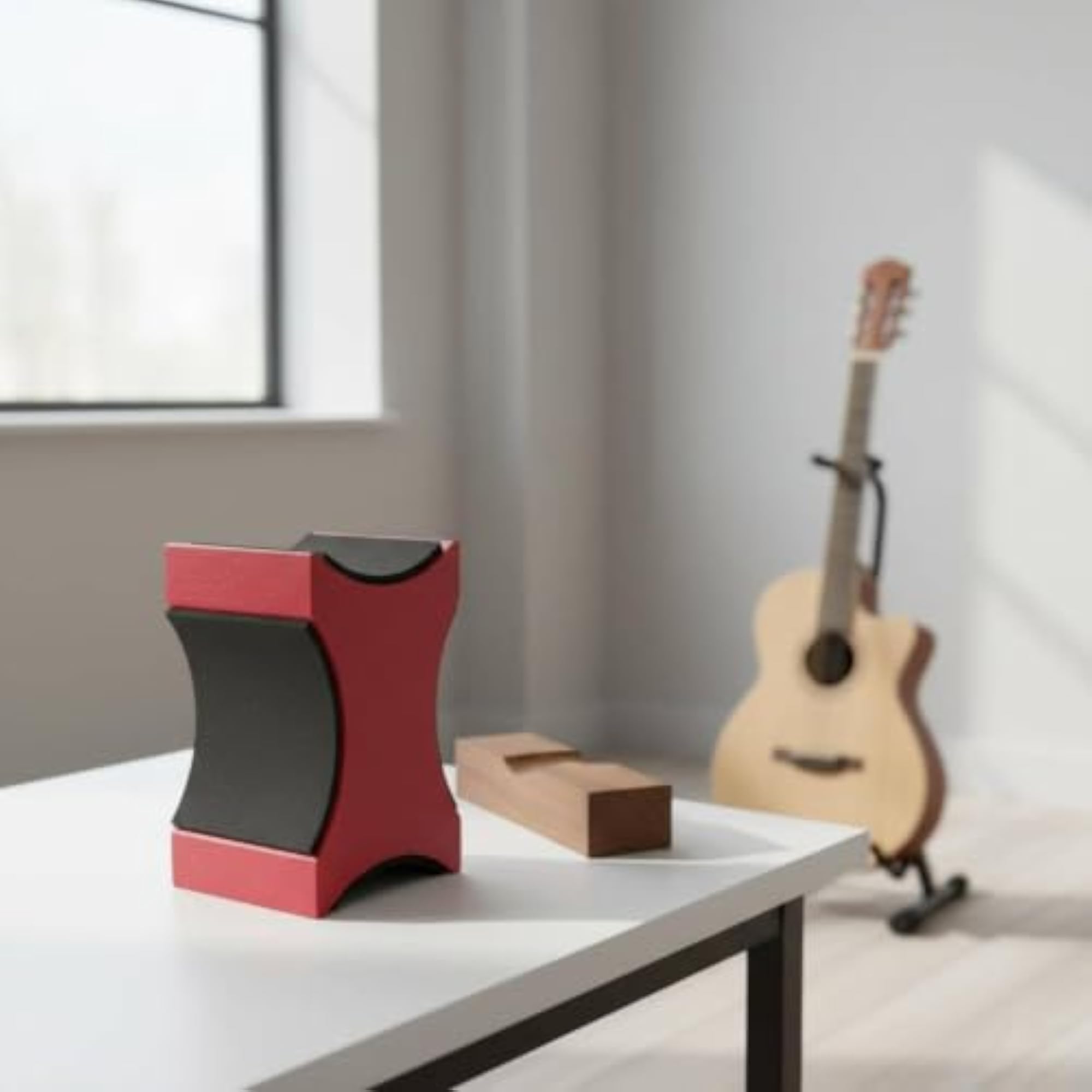 Guitar Neck Rest 2 in 1 Cradle, Wooden Music Accessory