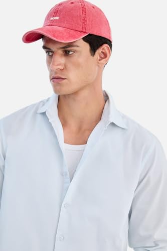Image of SNITCH Men Casual & Formal Shirt | Regular Fit Full Sleeve Spread Collar Solid Style | 100% Cotton Breathable Woven Fabric for Everyday Wear & Stylish Office Outings