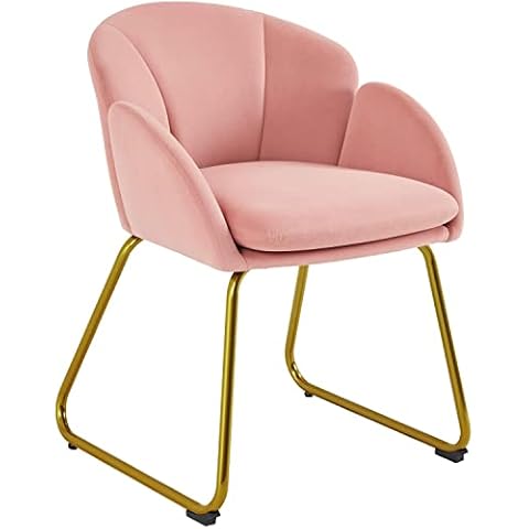 Yaheetech Velvet Tub Chair with Golden Legs Cover