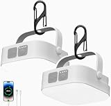 2 Pièces Lampe Camping, 4000LM Lampe Solaire Camping Rechargeable 4 Modes