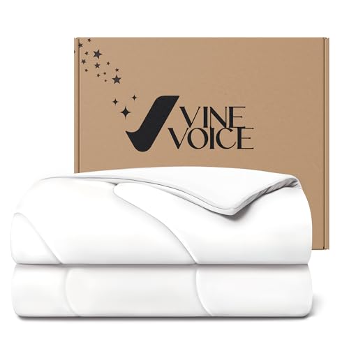 Image of Cooling Comforter for Hot Sleepers, Queen 90x90, Arctic White | Cooling blanket feel, Q-Max >0.4 cool touch, double-sided cooling, Sorona fill, for night sweats, lightweight & breathable