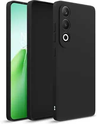 Image of Designerz hub Oppo K13x 5G Back Cover | Soft Silicone Slim Back Case Cover for Oppo K13x 5G- Black
