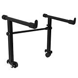 LPATEBCVU Soporte Piano Soporte for piano digital, teclado electrónico, ajustable, 71 cm de ancho, práctico, tipo rack