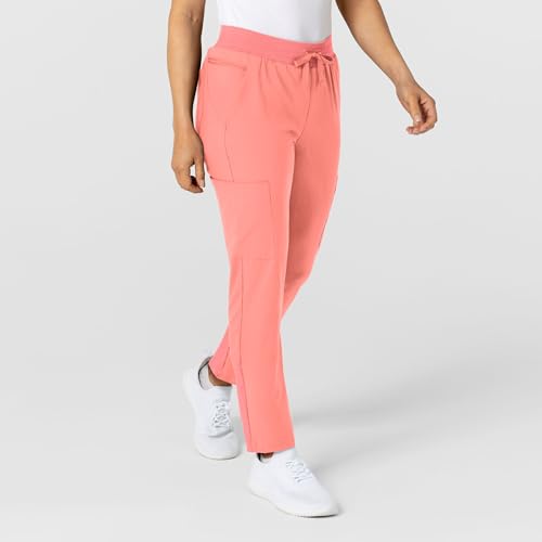 Image of Wink W123 Women's Flex-n-Reach Track Scrub Pant, Black, Large Petite