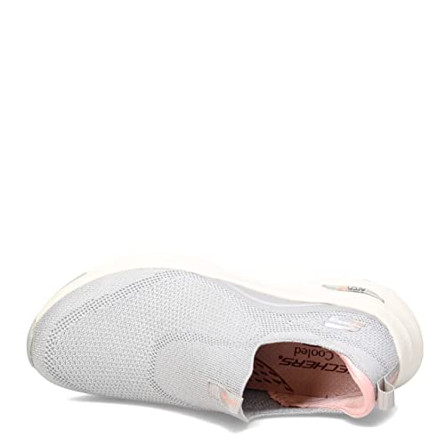 Skechers Skechers Women's Tennis Sneaker, Gray/Shock Pink, 5.5