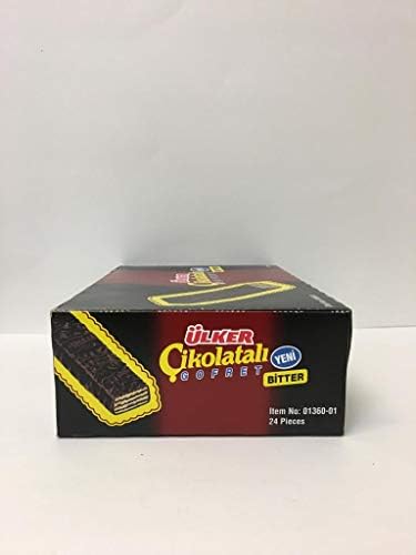 Ulker Bitter Chocolate Wafer, 24 Pieces