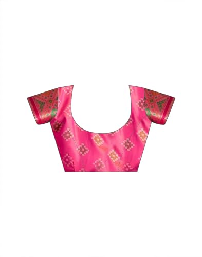 Image of MADHUHANSH Women's Cotton Linen Saree with Unstitched Blouse Piece and Floral Printed Pattern | Women Saree for Special Occasion | Stylish Modern Sarees