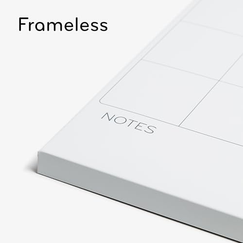 U Brands Square Magnetic Dry Erase Calendar White Board, 14" x 14", Frameless, Includes Marker and Magnet image 4