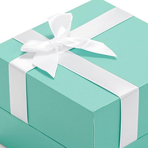 Oirlv Bow-Knot Ring Box Premium Velvet Interior Ring Gift Case for Wedding Proposal Engagement