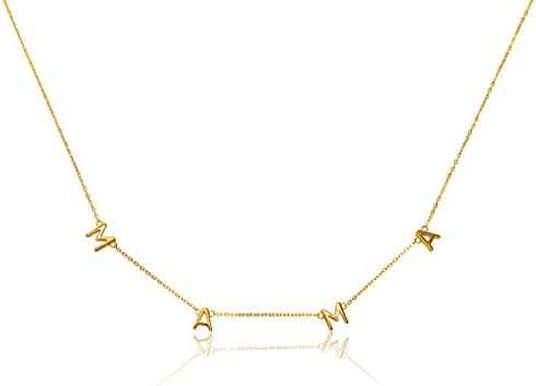 Benevolence LA Mama Necklace Dainty Necklace, 14k Gold Dipped Necklaces For Women, Gifts for Mom | Gold Necklace, Mom Necklace, Necklaces for Mom, Travel Accessories for Women, Designed in California