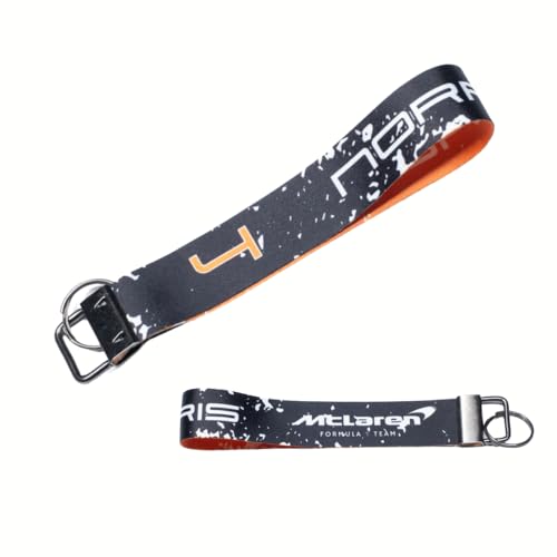 Brandish Market F1 Formula Wristlet Lanyard Keychain - Keychain for Events, Races, Businesses, Gifts for Him Race Day Merch (Parent) (Mclaren-LN)