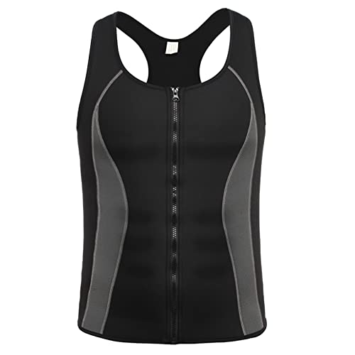 Débardeur de sauna moulant pour hommes gilet de fitness plus mince chemise de rétention