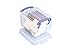 Really Useful Plastic Storage Box 0.3 Litre Clear (Pack of 10)