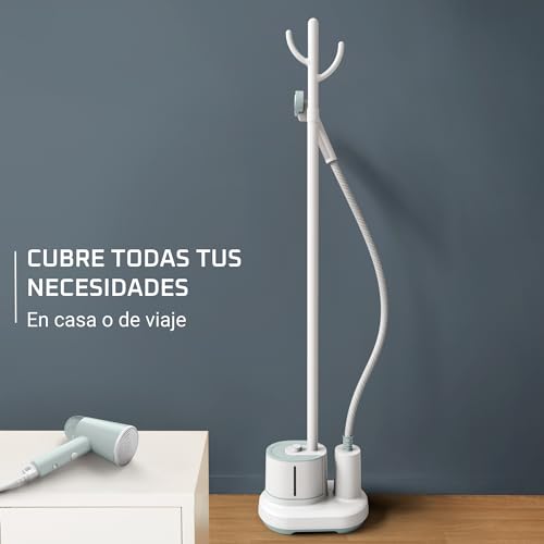 Miniatura 6 de Rowenta Cepillo De Vapor Origin Home - Steamer De Pie De 2000 W, Modo Eco, Incluye Colgador De Ropa, Listo En 45 S, Salida De Vapor Continua De Hasta 42 G Min, Potente Vapor Desinfectante, Is3274