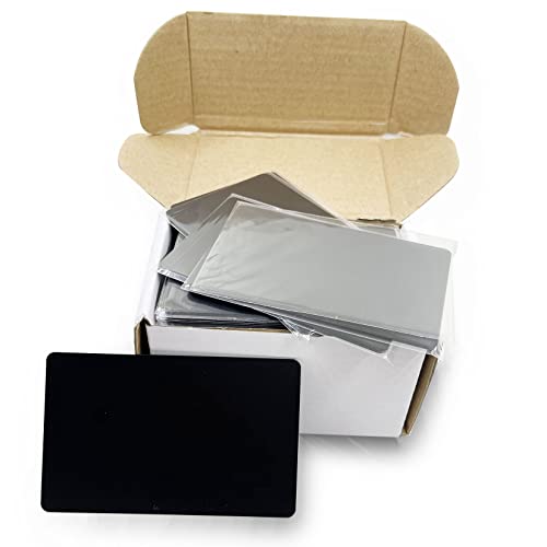 Ebamaz Wholesales Metal Business Cards Anodized Aluminum 86X54X0.8mm 1000pcs Blank Black