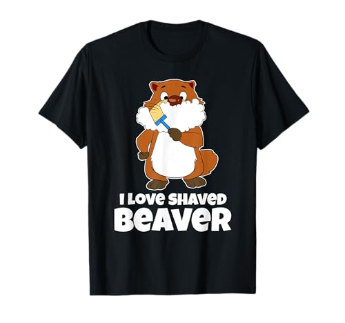 Rasoir de raton laveur castor rasé T-Shirt