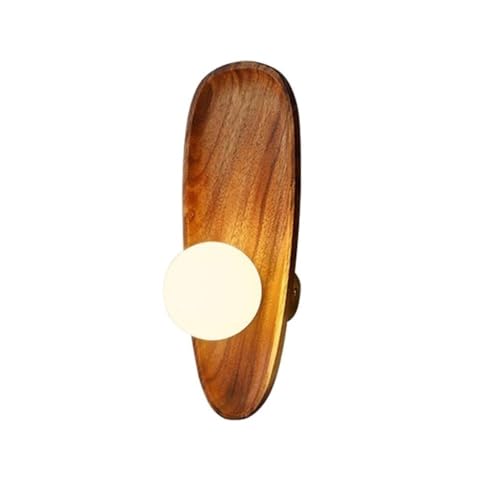 Japanese Style Wood Wall Sconce Nordic Modern Bedside Wall Light With Milky White Glass Shade Indoor Decorative Wall Lamp for Be