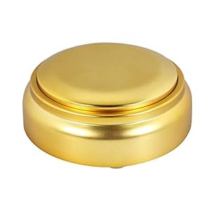 Gnatural Recordable Button Record Talking Button Dog Buttons for Communication Talking Buttons for Dogs 30 Second Recording Buttons Sound Effect Button Game Buzzer (Gold)