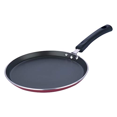 Aakrati Devyom Cookware Nonstick Induction Dosa Tawa 25cm, Black, (IZOT 250)