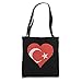 Turkey Turkish Flag Heart Tote Bag