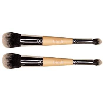 Amazon | BindtBeautyメイクアップブラシ デュアルブラシで