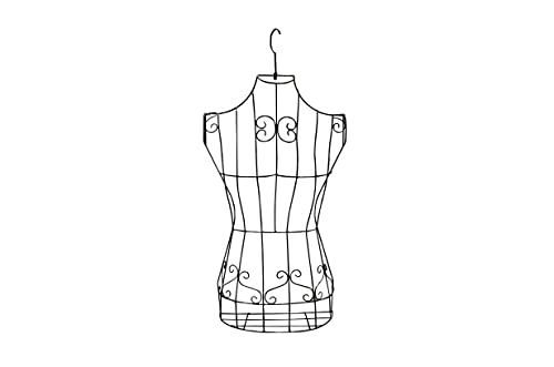 Kujielan Dress Form - Hanging Women Mannequin Rack Black Hollow Out Mannequin Hook 360°Rotating Hook Easy To Use,Suitable For Showing Swimwear,Underwear,Women's Wear Black 1Pc #TOP5