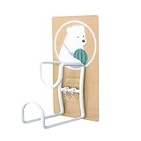 Sunicon Cute Hooks, Wall Mounted 360° Rotating Hook Heavy Duty Waterproof Wall Hooks Self Adhesive Coat Robe Towel Hooks Orderly Storage Strong Stickiness Towel Rack for Bathroom (Doodle Bear)