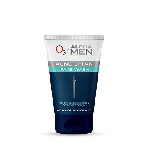 Image of O3+ ALPHA MEN Acno D-TAN Face Wash with Hyaluronic & Mint & O3+ ALPHA MEN Bright Glow Face Wash 50g Combo
