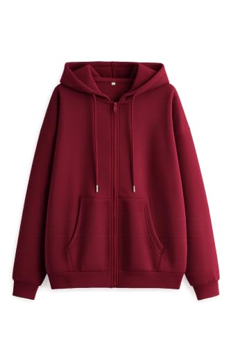 Image of Tagas Unisex Full Zip Hoodie for Men & Women | Cotton Blend Hooded Sweatshirt | Regular Fit Zip-Up Jacket | Kangaroo Pocket | Winter Casual Hoodie | S-XXL