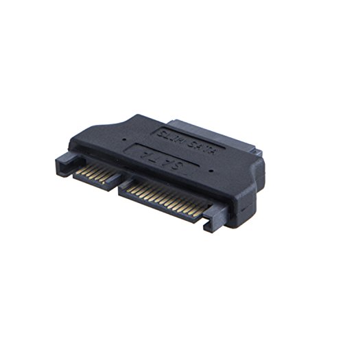 CableCreation SATA 22Pin Male to Slim SATA 13Pin Female Adapter, Slim SATA Adapter, 2.5 Sata 22Pin to Slim 13pin Female Converter