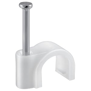 Goobay 17076 kabelklem, wit, 5mm, wit