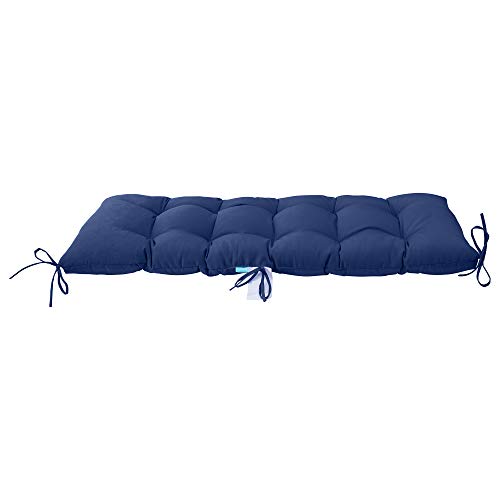 Image of QILLOWAY Outdoor Bench Cushion - 51x18x4 Inch Waterproof Patio Bench Cushion, Durable Bench Cushions for Outdoor Furniture, Replacement Outdoor Bench Cushions for Garden, Deck,Navy
