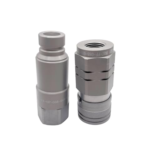 Image of 1 /2″ Flat Face Connect Under Pressure Hydraulic Quick Couplers Set - 1 /2″ SAE Port