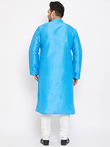 Image of VASTRAMAY Plus Size Men's Silk Blend Kurta Set-New