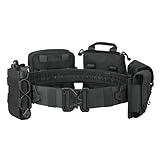 PIKEON Tactical Belt Battle Law Enforcement Molle Airsoft Duty Belt Quick-Release with Pouches 8 in...