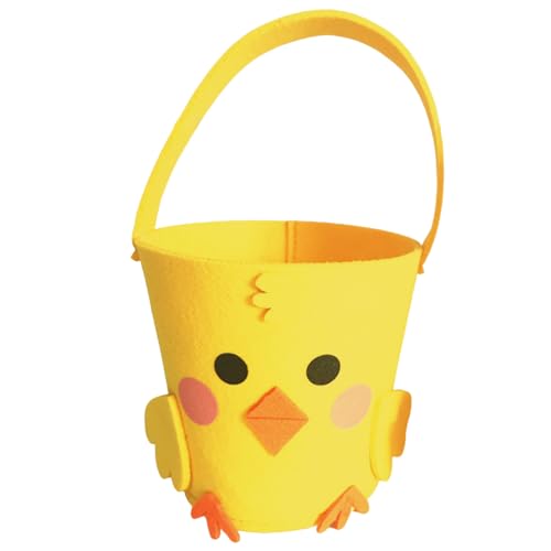 Felt Basket For Kids And Family Holiday Decoration Bag With Carrying Handle Candy Bucket Easters Accessories