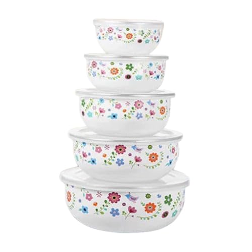 Set de 5 tazones para mezclar con tapas herméticas miniatura 1
