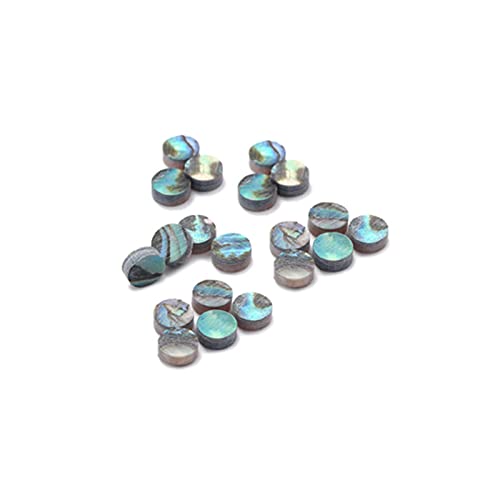Incrustation d'ormeau pour touche de guitare en nacre naturelle - Lot de 20 marqueurs de position