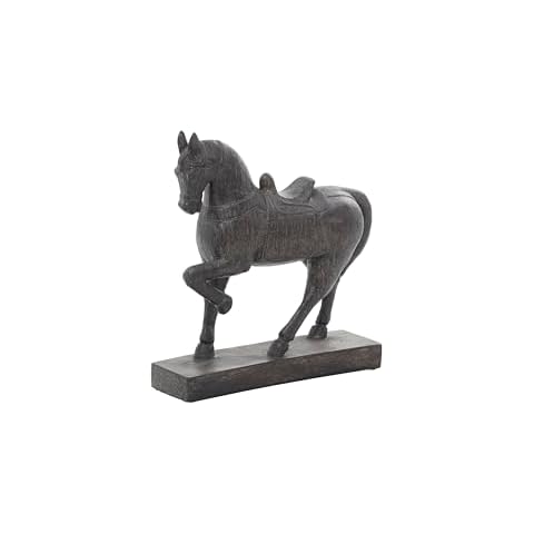 Deco 79 Traditional Polystone Horse Sculpture Cover