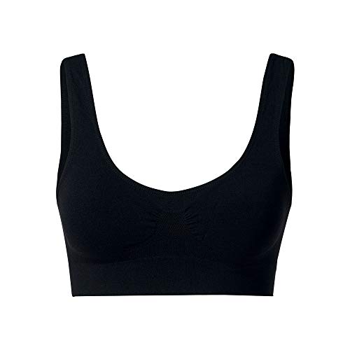 Top Regata Microfibra Sem Costura, She, Feminino, Preto, M