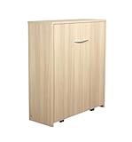 Arredo Stock Letto singolo estraibile e a scomparsa con mobile, rete e materasso, 80x190 cm (olmo)