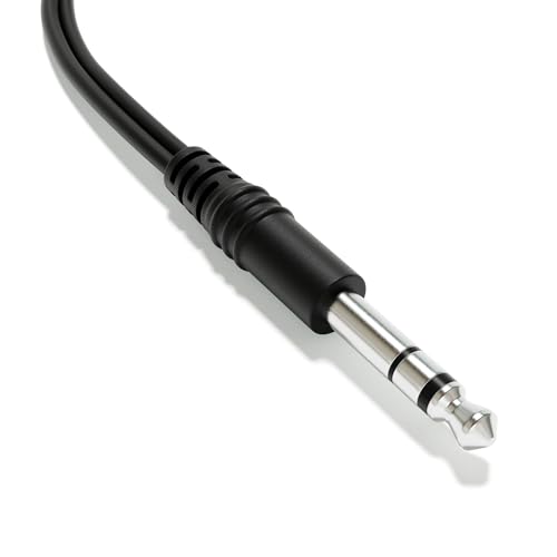 Cable divisor estéreo a mono 1/4" TRS a 2 x 3.5mm TS miniatura 4
