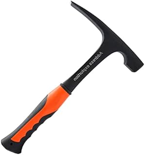 Geological Hammer - Professional Geological Survey Hammer, Geological Survey Brick Hammer, Flat Head Rock Pick Outdoor Geology Mineral Exploration Tool