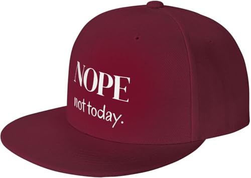 Nope Not Today Outdoor Baseball Hat Flat Hat