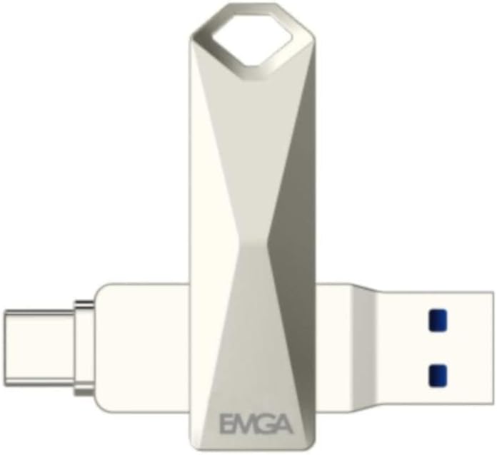 Dual Drive OTG USB 3.2 Gen2 64GB Pendrive – Type A & Type C High-Speed Flash Drive for Laptop, Desktop, Mobile & Tablet (Silver)