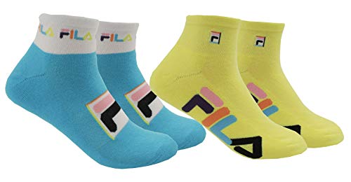 Image of Fila Unisex 2-Pack Half Cushion Quarter Length Socks