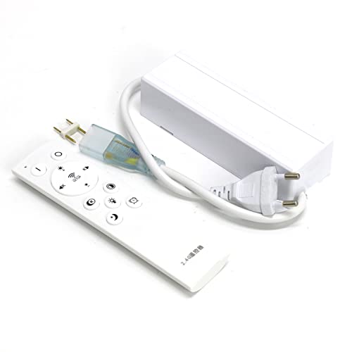 FOLGEMIR Alimentatore wireless 2.4G, trasformatore dimmerabile con telecomando a 12 pulsanti, nessun sfarfallio, protezione da cortocircuito, controller sicuro per strisce LED 220V
