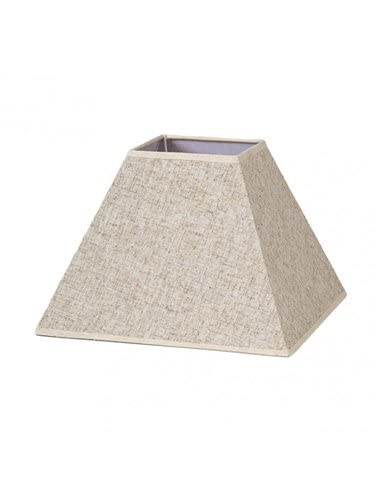 Pantalla Piramide Tenorio E27 Lino Beis 45dx20dx32h