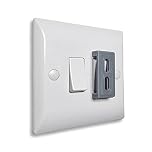 Decoralin 4 Pack Light Switch Cover Guard Caps Prevents Kids or Accidental On Off Switching Whilst Allowing Easy Access for Intentional Switching (Grey)
