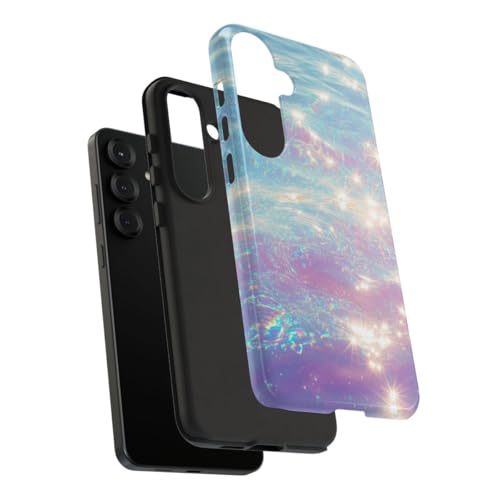 Coque Samsung S25 Plus paillettes d'eau design irisé et brillant - 4